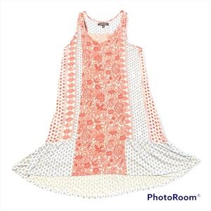 Ellen Tracy simple cotton nightgown. Red white and blue paisley and floral ❤️💙